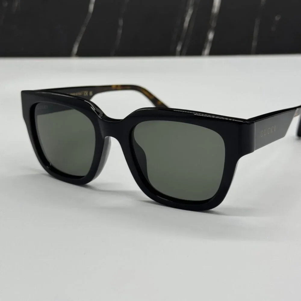 NEW GG1670SK 001 GUCCI SUNGLASSES BLACK HAVANA GREY UNISEX EYEWEAR GUCCI